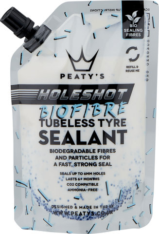 Sellador de cubiertas Holeshot Biofibre Tubeless Tyre Sealant - universal/bolsita, 120 ml