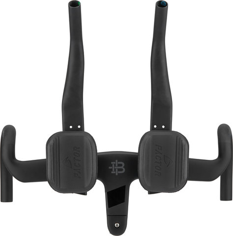 Ensemble Potence-Guidon en Carbone Aero avec Prolongateurs - UD matte black/40 cm, 90 mm