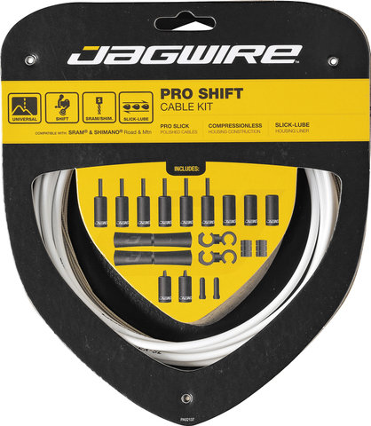 Jagwire Set de Câbles de Vitesses 2X Pro - blanc