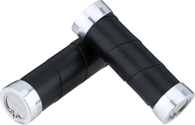 Brooks Puños de manillar de cuero Slender para cambios giratorios Mod. 2023 - black/100 mm / 100 mm