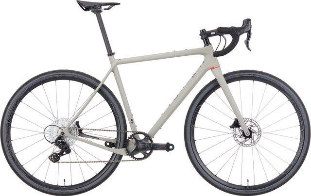 OPEN Vélo de Gravel en Carbone NEW U.P. Ekar 28" - grey matte-red/M