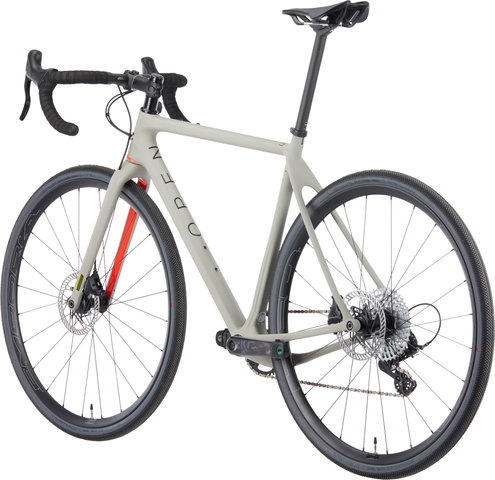 OPEN Vélo de Gravel en Carbone NEW U.P. Ekar 28" - grey matte-red/M