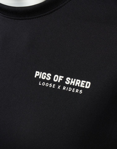 Loose Riders Pigs Shred SS Jersey - pigs of shred black/M