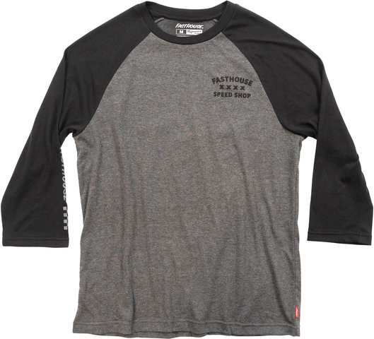 Fasthouse T-Shirt Swift Raglan Tech - black-charcoal/M