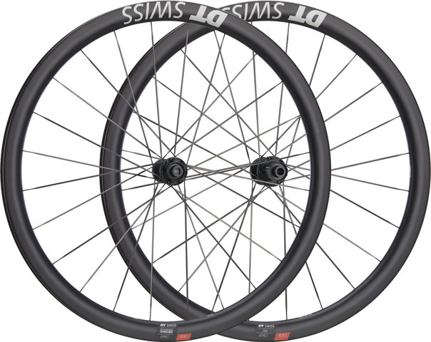 DT Swiss Set de Roues en Carbone ERC 1100 DICUT 35 Disc Center Lock 27,5" - noir/Set de 27,5" (avant 12x100 + arrière 12x142) Shimano