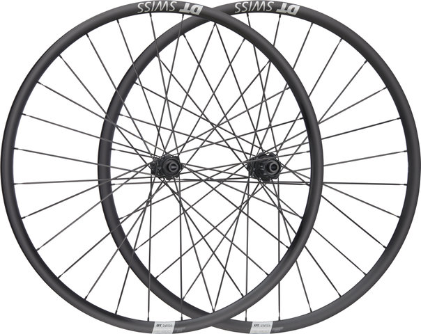 DT Swiss Juego de ruedas HE 1800 SPLINE 23 Disc Center Lock 29" - negro/29" Juego (RD 12x100 + RT 12x142) Shimano