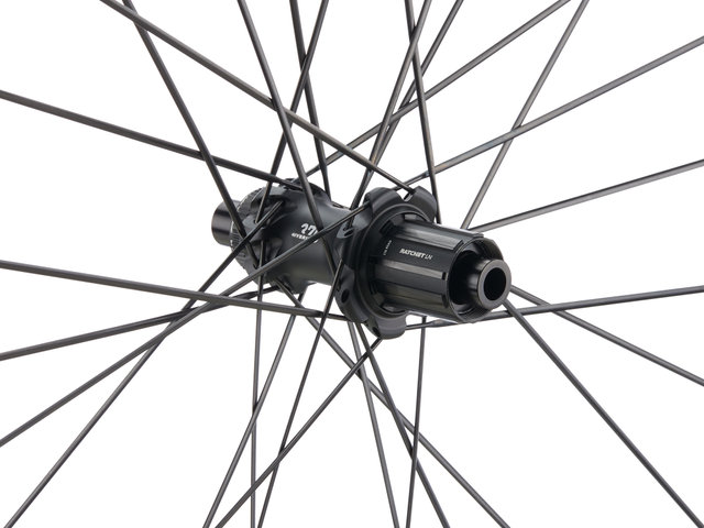 DT Swiss Juego de ruedas HE 1800 SPLINE 23 Disc Center Lock 29" - negro/29" Juego (RD 12x100 + RT 12x142) Shimano