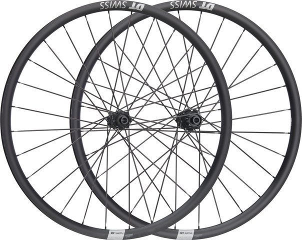 DT Swiss Set de Roues HG 1800 SPLINE 25 Disc Center Lock 27,5" - noir/Set de 27,5" (avant 12x100 + arrière 12x142) Shimano