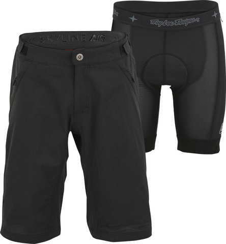 Troy Lee Designs Pantalones cortos Skyline Air Shorts con pantalón interior - mono black/32