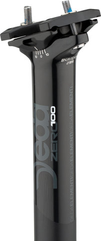 DEDA Zero100 Seatpost - black on black/350 mm/0 mm/31,6 mm