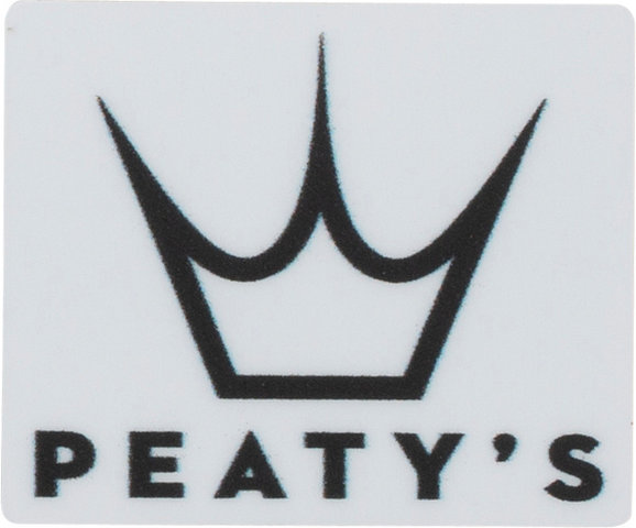 Peaty's Calcomanía Crown Logo - white