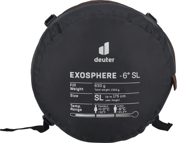 deuter Sac de Couchage Exosphere -6° SL Modèle 2024 - umbra-redwood