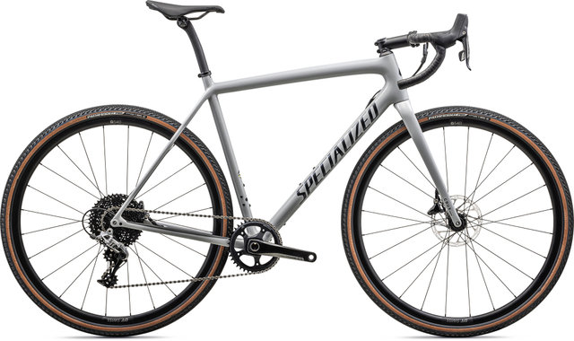 Crux Comp Carbon 28" Gravelbike Modell 2023 - gloss dove grey-metallic dark navy/54 cm