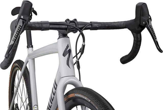 Crux Comp Carbon 28" Gravelbike Modell 2023 - gloss dove grey-metallic dark navy/54 cm