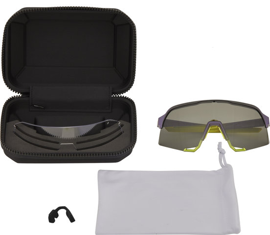 100% Gafas deportivas S3 Smoke - soft tact glow/smoke