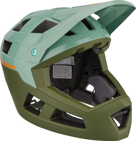 Endura Casco SingleTrack Full Face - olive green/55 - 59 cm