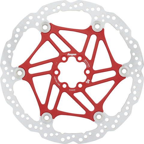 V4 Vented Floating 6-bolt Brake Rotor for Tech V - red/203 mm