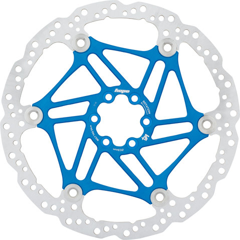 V4 Vented Floating 6-bolt Brake Rotor for Tech V - blue/203 mm