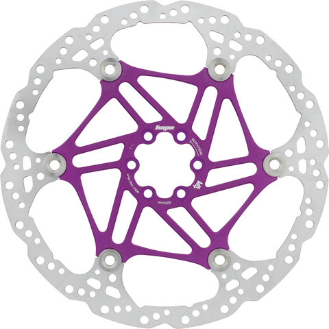 Hope V4 Vented Floating 6-bolt Brake Rotor for Tech V - purple/220 mm