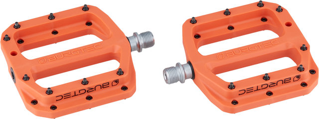 Burgtec Pédales à Plateforme MK4 Composite - iron bro orange/universal