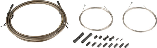 Jagwire Set de Câble de Vitesses 2X Sport - carbon-silver