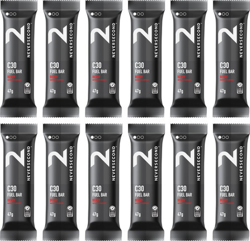 NeverSecond Barrita C30 Fuel Bar - 12 unidades - berry/540 g