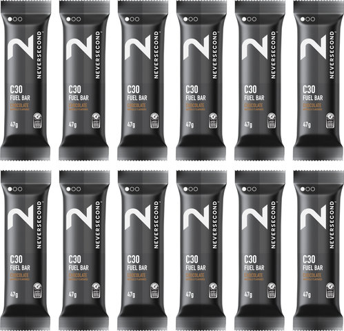 NeverSecond Barrita C30 Fuel Bar - 12 unidades - chocolate/540 g