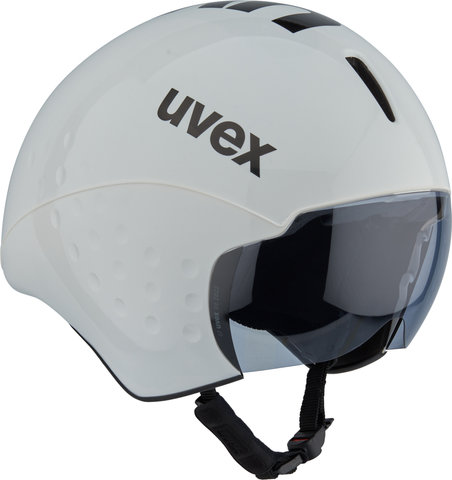 uvex race 8 Time Trial Helmet - white-black/56 - 58 cm