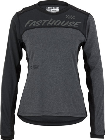 Fasthouse Classic Mercury L/S Women's Jersey - black-charcoal heather/S