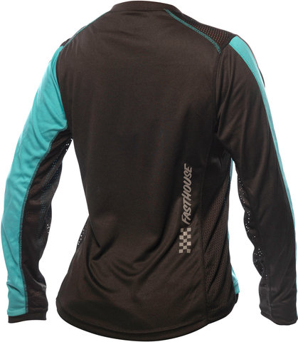 Fasthouse Maillot pour Dames Classic Mercury L/S - black-teal/S