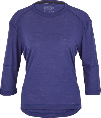 Maillot para damas Merino 3/4 Sleeve - sound blue/S