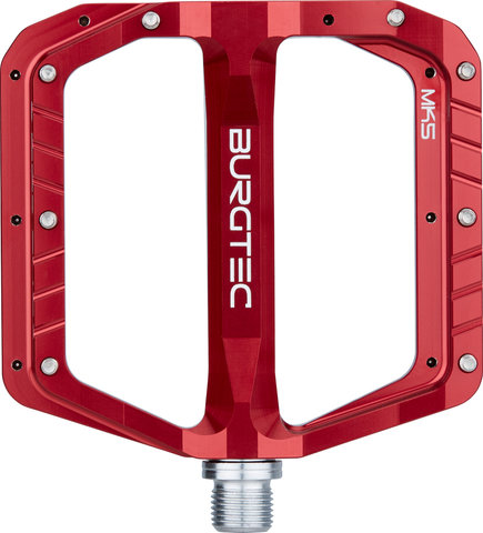 Burgtec Penthouse Flat MK5 Plattformpedale - race red/universal