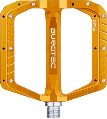 Burgtec Pédales à Plateforme Penthouse Flat MK5 - iron bro orange/universal