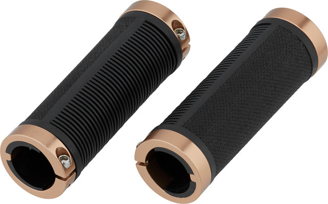 Brooks Poignées Cambium Rubber pour Levier Rotatif Bilatéral - black-copper/100 mm / 100 mm