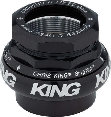 Chris King Juego de dirección roscado GripNut Bold EC34/28,6 - EC34/30 - black/EC34/28,6 - EC34/30