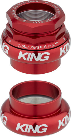 Chris King Juego de dirección roscado GripNut Bold EC34/28,6 - EC34/30 - red/EC34/28,6 - EC34/30