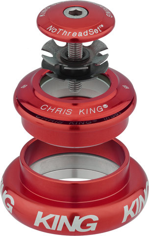 Chris King Juego de dirección InSet i7 ZS44/28,6 - EC44/40 Mixed Tapered GripLock - red/ZS44/28,6 - EC44/40