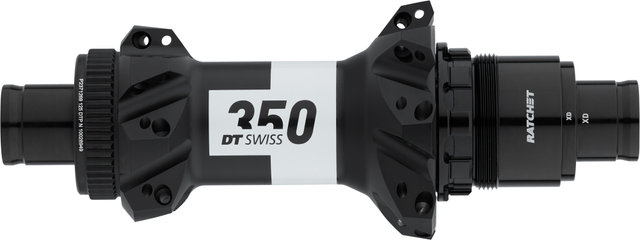 DT Swiss Moyeu Arrière 350 Straightpull MTB Boost Disc Center Lock - noir/12 x 148 mm / 28 trous/ SRAM XD