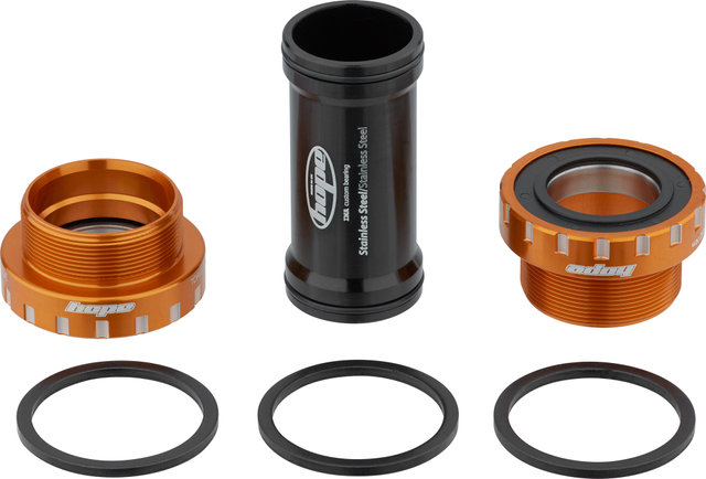 Hope Stainless Steel MTB Bottom Bracket - orange/BSA 68/73