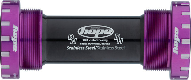 Stainless Steel MTB Bottom Bracket - purple/BSA 83