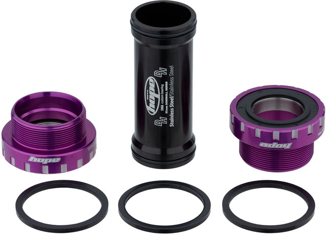 Hope Eje de pedalier de acero inoxidable MTB - purple/BSA 83