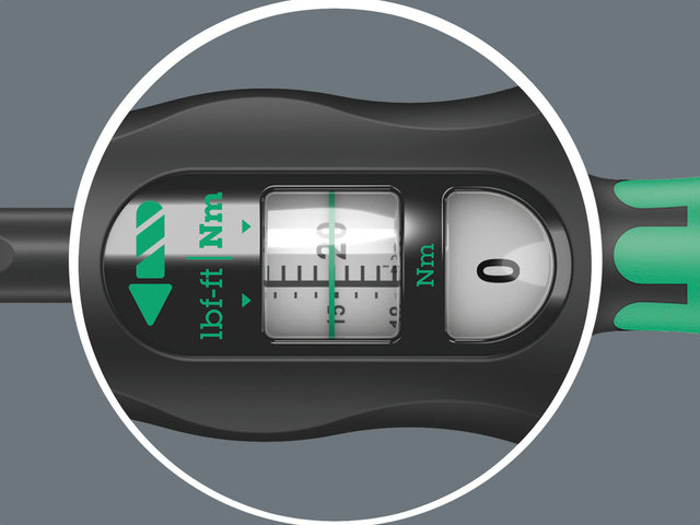 Llave de torsión Click-Torque A 5 - negro-verde/2,5-25 Nm