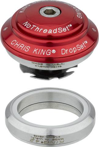 Chris King DropSet 4 IS42/28.6 - IS42/30 GripLock Headset - red/IS42/28.6 - IS42/30