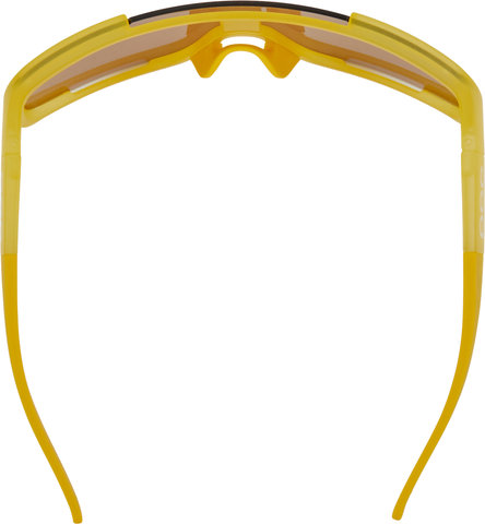 POC Gafas deportivas Aspire Mid - aventurine yellow translucent/brown-silver mirror