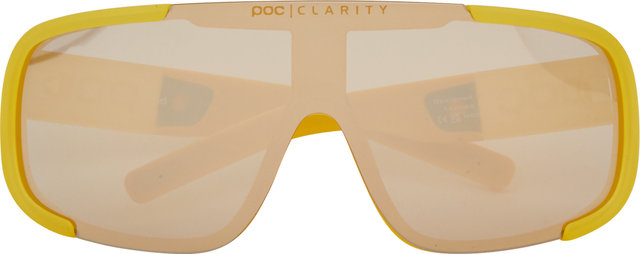 POC Aspire Mid Sports Glasses - aventurine yellow translucent/brown-silver mirror