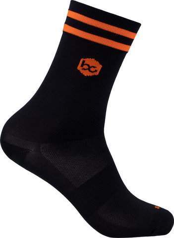 bc original Bike Socken 8" - black-orange/41-43