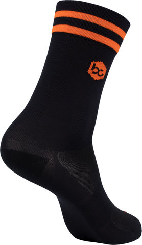 8" Bike Socks - black-orange/41-43