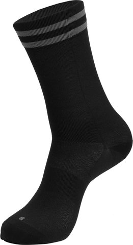8" Bike Socks - black-grey/41-43