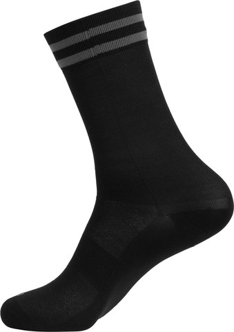 8" Bike Socks - black-grey/41-43