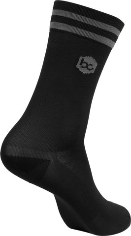 8" Bike Socks - black-grey/41-43